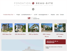 Tablet Screenshot of fondation-beau-site.ch